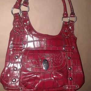 Red Crocodile Purse